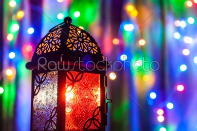 Arabic lantern with illumination
