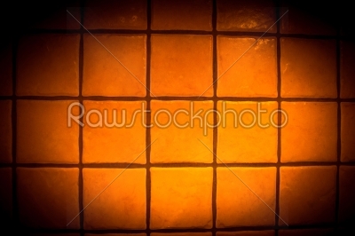 Background surface of orange tiles