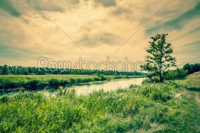 Beautiful river landscape