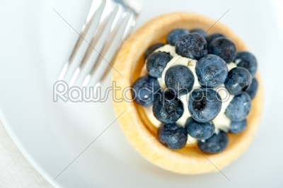 blueberry cream cupcake