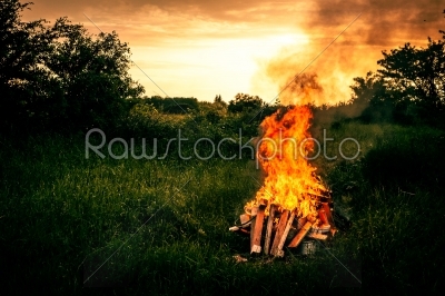 Bonfire scenery