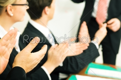 Business presentation: applause