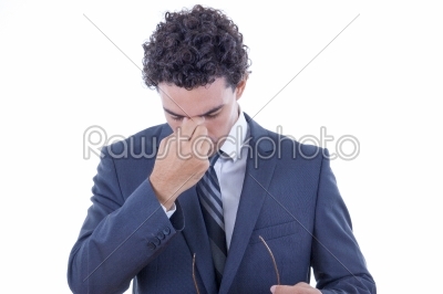 Businessman having headache