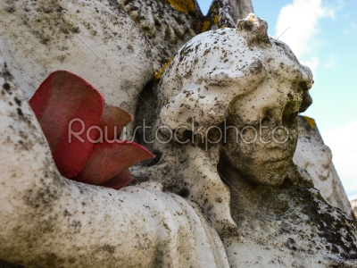 Carved Angel Headstone