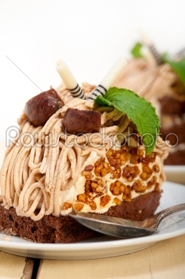 chestnut cream cake dessert
