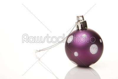christmas ball purple