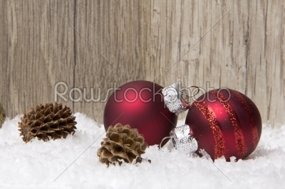 christmas, christmas ornament red and brown