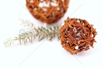 Christmas decoration made of anise 