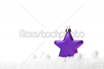 christmas decoration violet