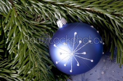 christmas ornament blue