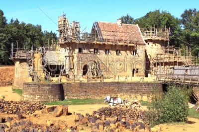 construction of a historic castle