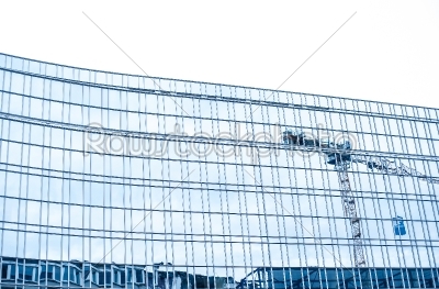 Construction on an office building