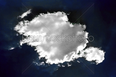 dark sky with cloud closeup