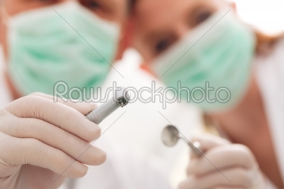 Dental Treatment with drill