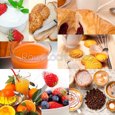 ealthy vegetarian breakfast collage