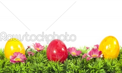 Easter - Easter eggs on grass