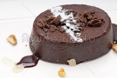 fresh chocolate walnuts cake 