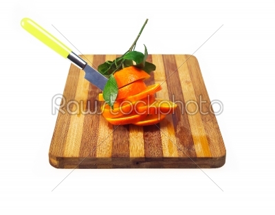 fresh orange sliced