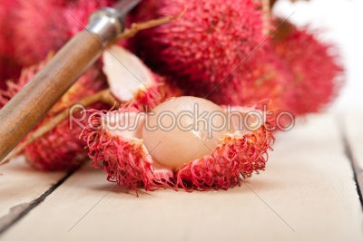 fresh rambutan fruits 