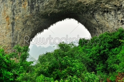 Guilin Li river Karst mountain landscape in Yangshuo