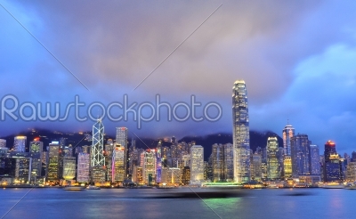 Hong Kong Island Skyline from Kowloon.