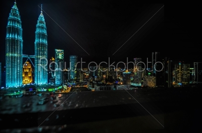 Kuala Lumpur General view of Petronas Twin Towers