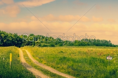 Landscape with two roads