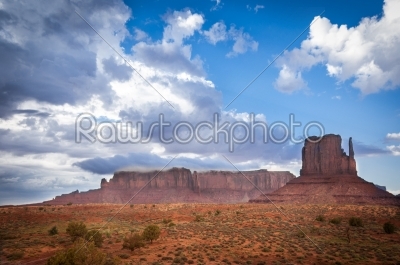 Magic panoramic view Monument valley