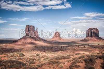 Monument valley in high dynamic range
