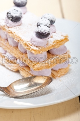 napoleon blueberry cake dessert 