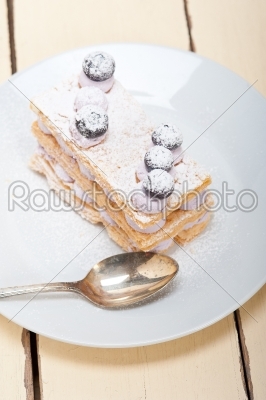 napoleon blueberry cake dessert 