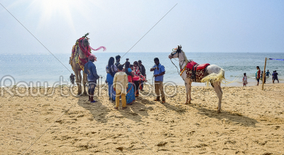 Normal lifestyle of beach area of some Indian eastern coast side