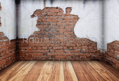 old interior with brick wall