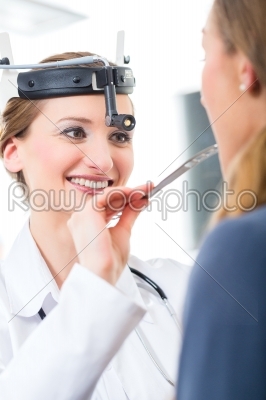 Patient in a examination by doctor in clinic