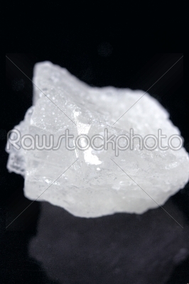 pieces of rock sugar crystal over black
