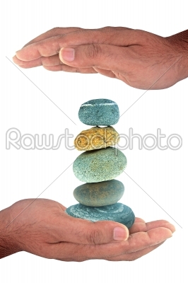 Pile of pebble Stones