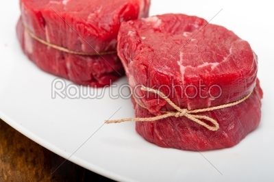 raw beef filet mignon