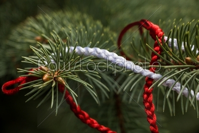 Red And White String