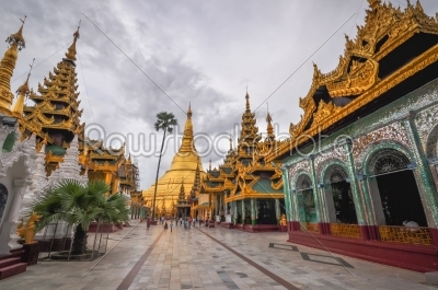 Shwedagon Pagoda Temple in Yango