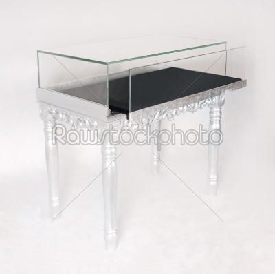 silver display table