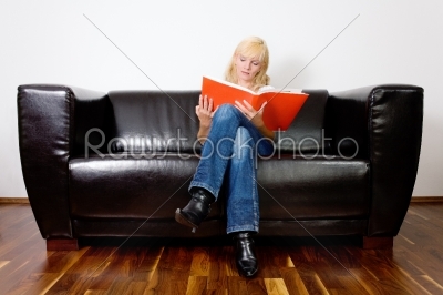 Sitting and reading