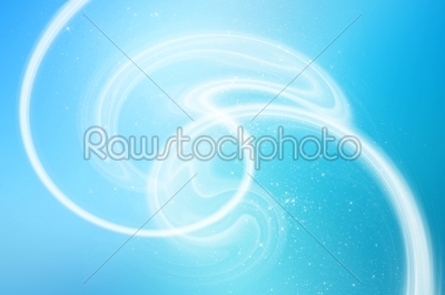Soft light effects on a blue background