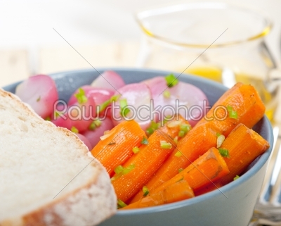 steamed  root vegetable on a bowl