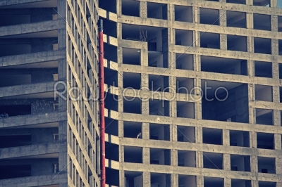 tall buildings under construction