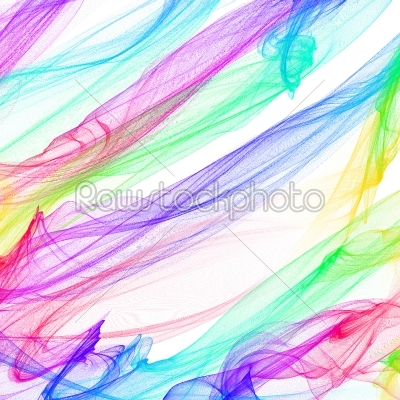 The magical form of rainbow smoke. abstract background