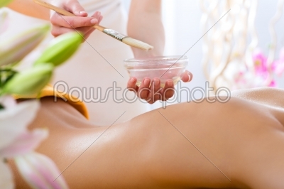 Wellness - woman getting body massage in Spa