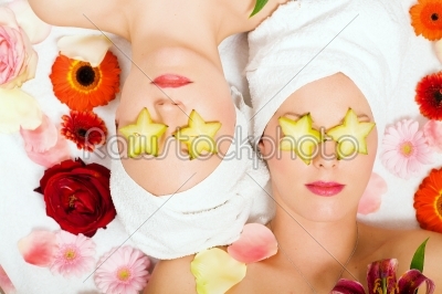Women with star fruit