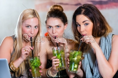 Young women in cafe or restaurant
