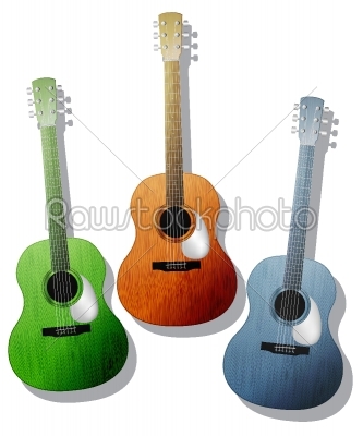 Colored guitars