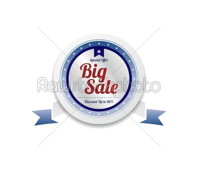 product sale and quality label sticker
